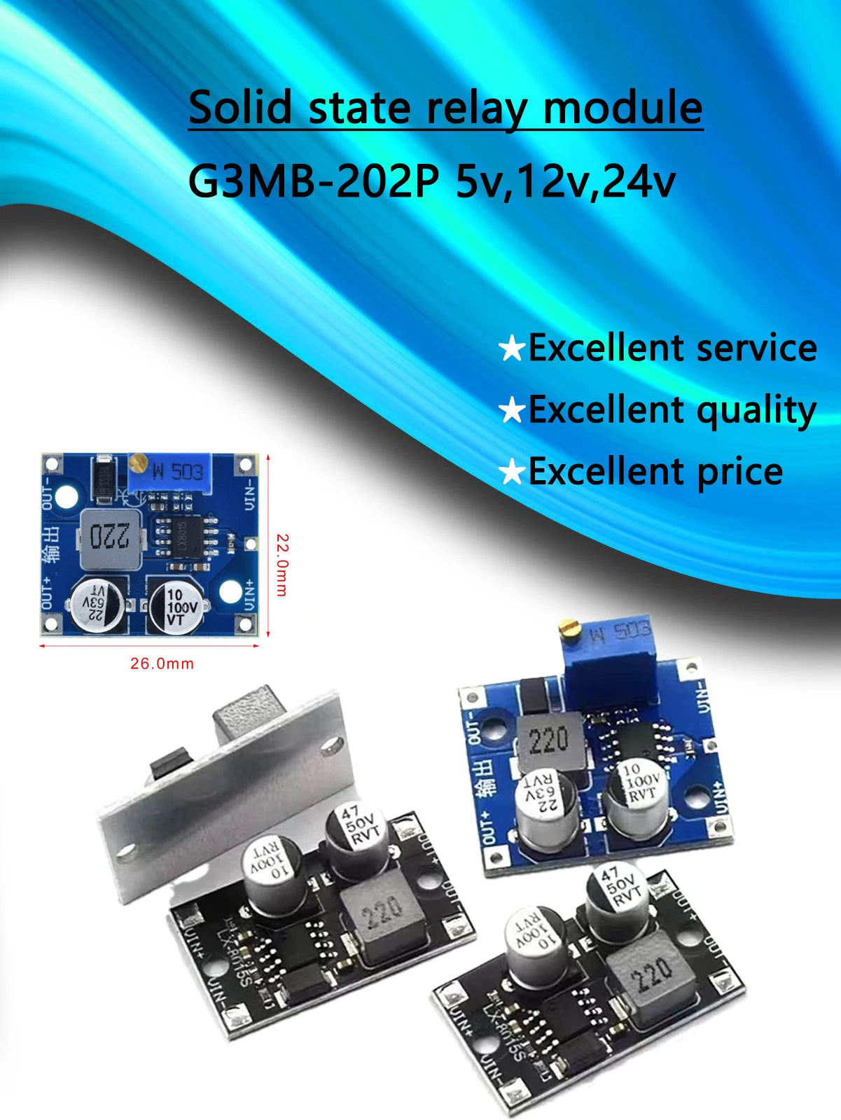 LX8015 DC-DC Adjustable Step-Down Power Module 5-80V Converter XL7015 Upgrade