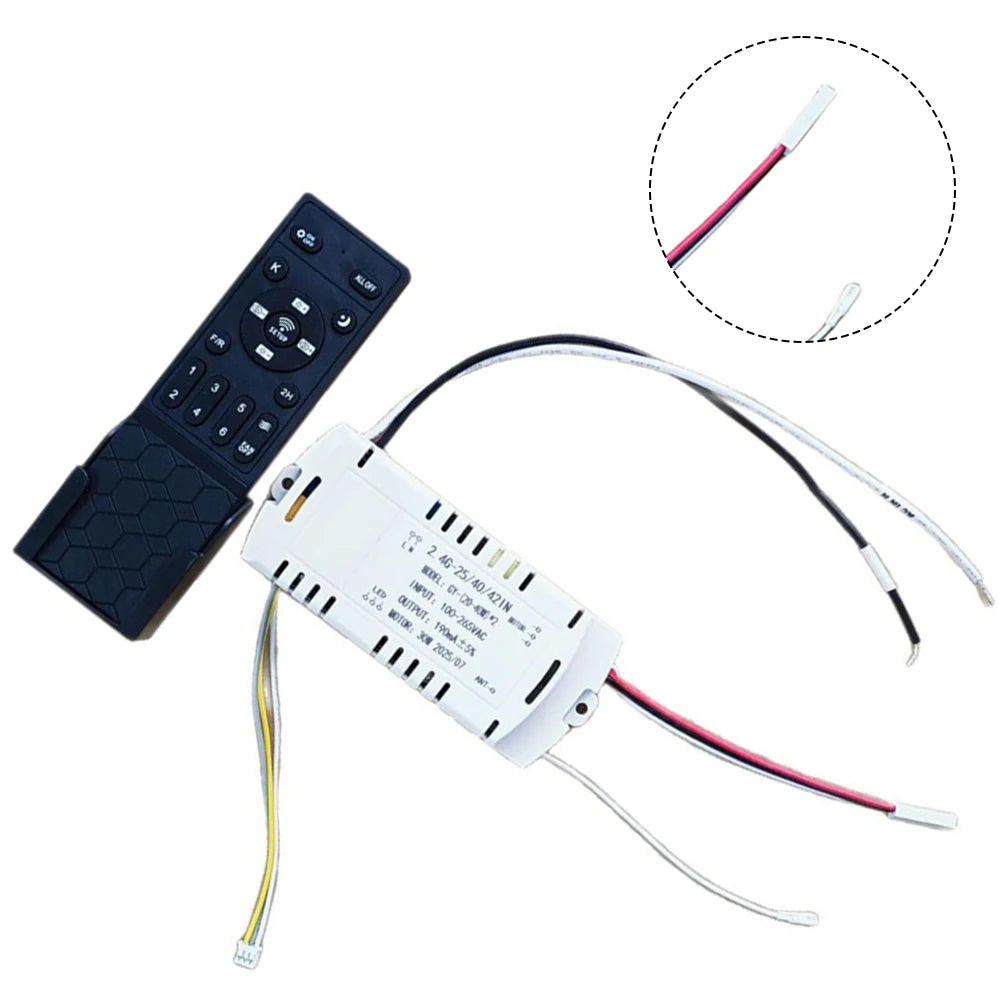 Remote Control With Timer Timer Ceiling Fan Remote 100-265V Inverter Controller Receiver Power 20-40W Versatile Compatibility