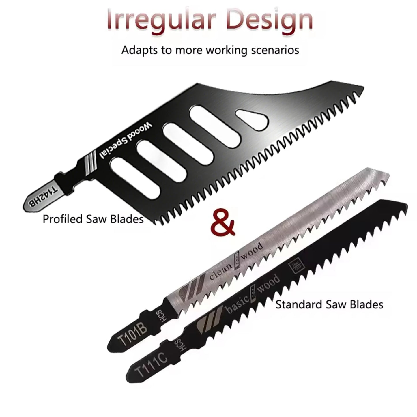 T-Shank Jigsaw Blades Heavy Duty Wood & Aluminum Cutting 20/1PCS