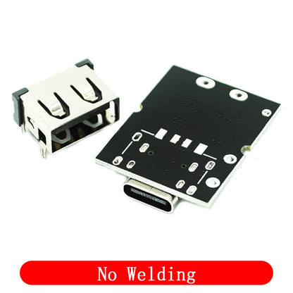Type-C / Micro USB 5V Boost Power Module — 1A/2A/3.1A, Li-ion Protection, LED Indicator
