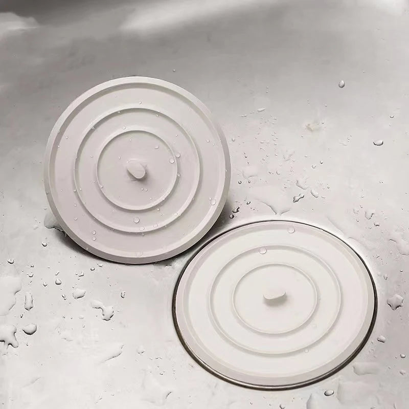 Large Silicone Bathtub Stopper Leakage-proof Drain Cover Sink Hair Stopper Tub Flat Plug Stopper Bathroom Accessories 11cm 4.3"