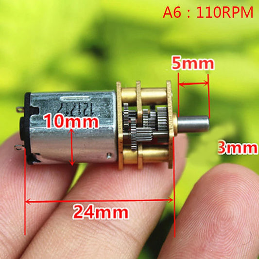 1pc Metal Gearbox Reducer  Electric Motor DIY Toy Micro N20 Gear Motor Slow Speed