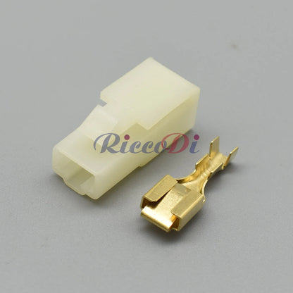 Automotive Electrical Connector 6.3mm Cable Terminal Plug Kits for Car, Motorcycle, and Ebike Wiring Male Female