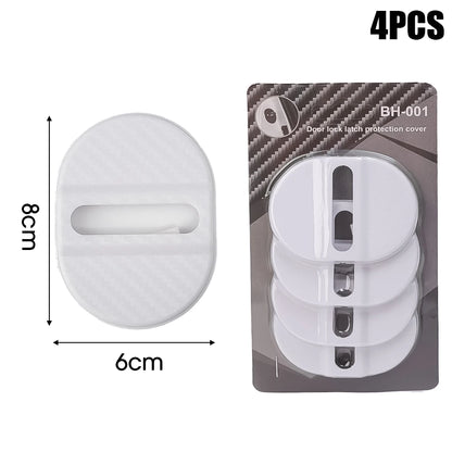 Universal Car Door Shockproof Cushion – 4PCS Mute Shock Absorber Protective Cover for Door Latch Anti-Collision Accessories