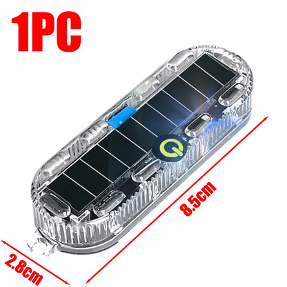 Solar Warning LED Tail Light for Car Motorcycle Collision Prevention