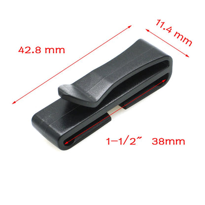 Reliable Sturdy Black Plastic Backpack Strap Adjustable Closing Buckle Convenient Dimensions Slip Keeper Buckle X Belt Buckle