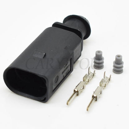 2 Pin Automotive Temperature Sensor Plug Deflation Valve Socket Waterproof Electrical Wire Connector Compatible with 1J0973802 1J0973702