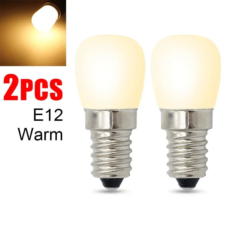 LED Refrigerator Light Bulb E12 E14 220V High Brightness