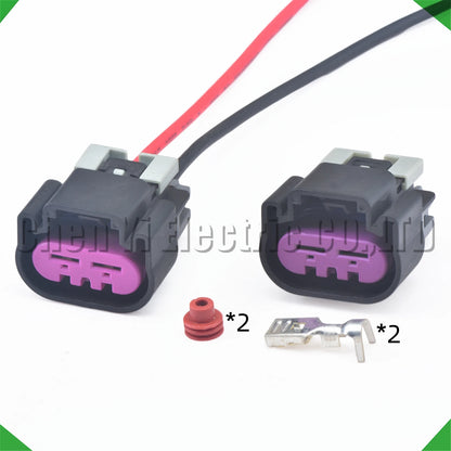 2 Pin Automotive Connector – Electronic Fan Sensor Wire Harness Plug 15454358 for Cadillac Escalade, ATSL, CT6, XTS, XT4, CTS, SRX