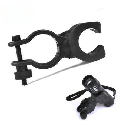 Bicycle Handlebar Flashlight Clip Holder Riding Handlebar Universal 360 Degree Rotating Bike LED Torch Mount Clamp Grip Bracket