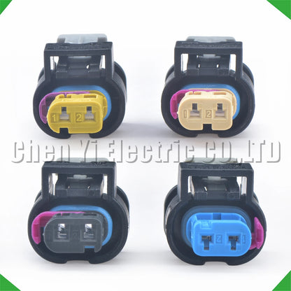 2 Pin Waterproof VVT Solenoid Ignition Coil Connector 4F0973702A 11G973702 for VW Audi
