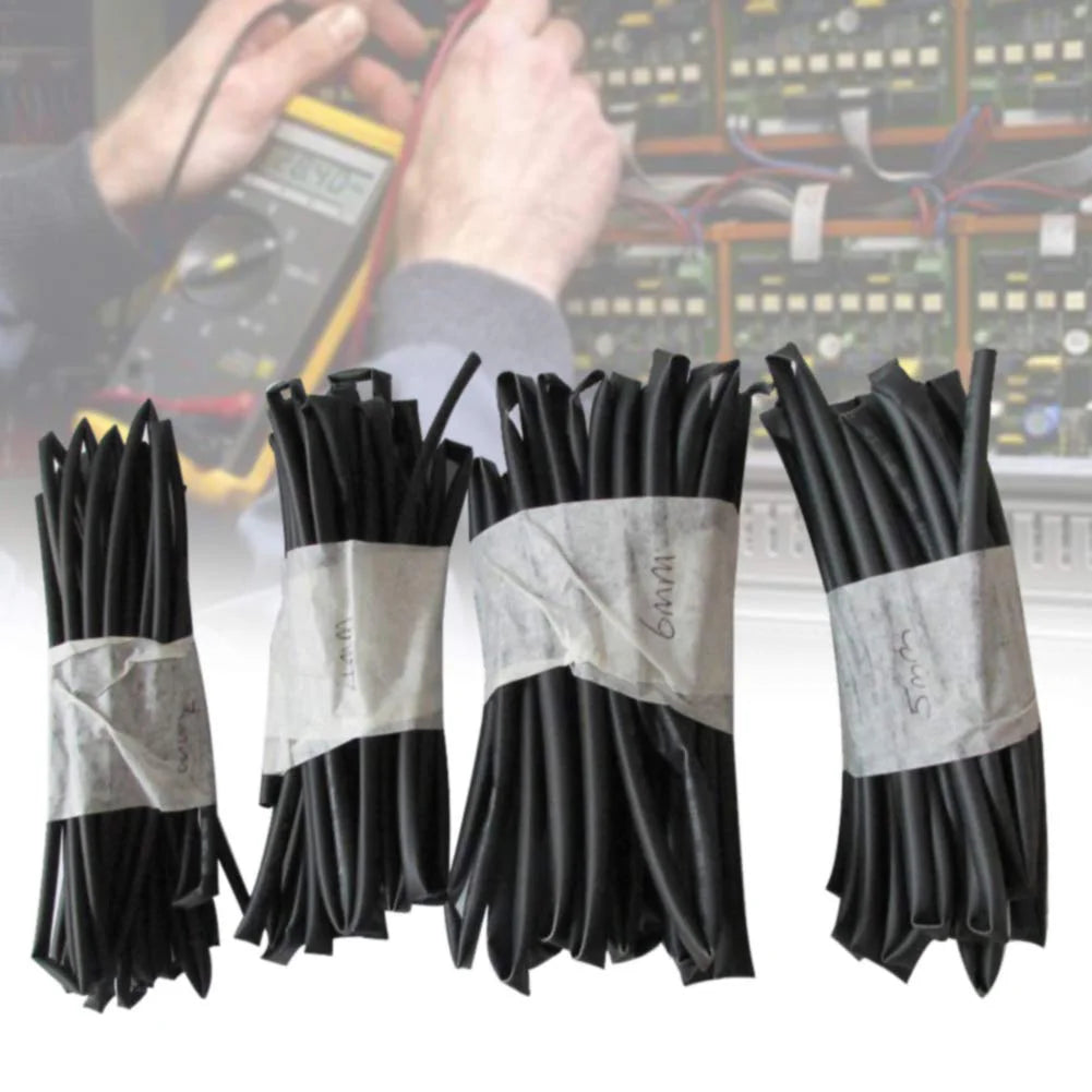 Set of 4 Heat Shrink Tubes for Electrical Wiring Each 1 Meter Sizes 3mm 4mm 5mm 6mm Used for Insulation and Repair