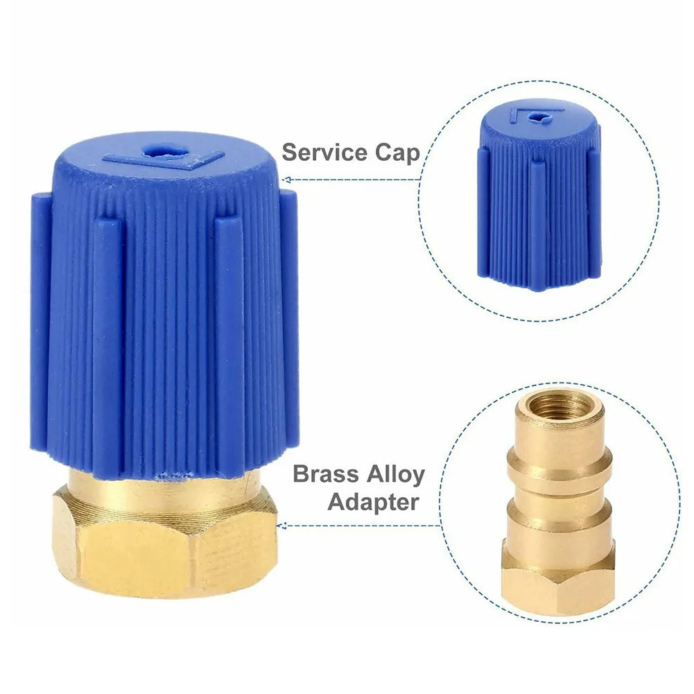 A/C Retrofit Valve & BPV31 Piercing Tap Kit For  R12 R22 R134A R134a Adapter Wrench Set HVAC Tool Parts