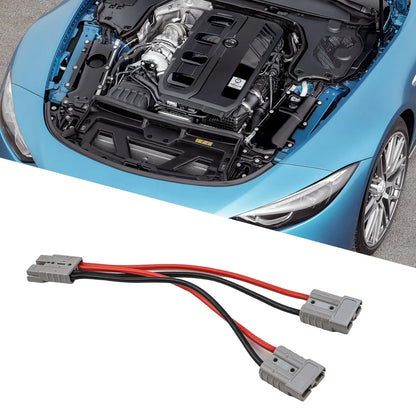1pc 50A For Anderson Plug Connector Double Y Adapter 4mm Car Cable 4 Square Wires 30cm For Forklifts Stackers Vehicles