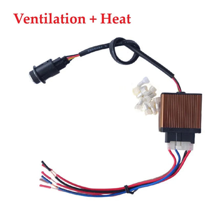 23MM Motors Warm Air Outlet Control Module Switch 12V Ventilation And Heating Switch Controller Kit For Car Seat Climate Control
