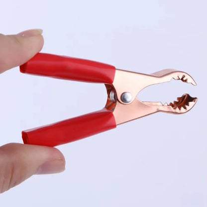 10/2pcs MINI Battery Clip Car Grounding Wire Crocodile Clip Power Clip Full Sheath Fish Clips 70MM Connectors Alligator Clips