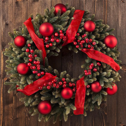 20/1Pcs Christmas Artificial Berries Fake Holly Berry Flower Stamen Bouquet DIY Christma Wreath Xmas New Year Gifts Table Decor