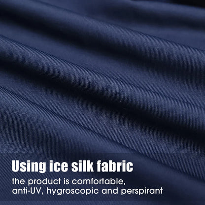 Breathable Ice Silk Cycling Balaclava Face Mask Neck Cover