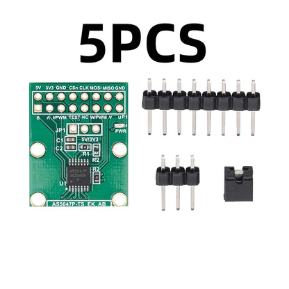 AS5047P Magnetic Encoder Board SPI ABI PWM 3.3V/5V for Precision Position Detection with SimpleFOC and ODrive