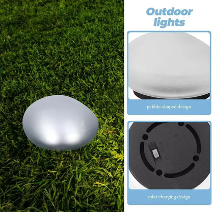 Solar Decorative Frosted Ground Lamp Outdoor Waterproof Garden Light