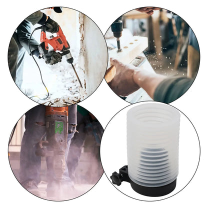Rubber Drill Dust Collector Electric Hammer Ash Bowl Collecting Device Dust Cover For Cordless SDS Rotary Hammers 3.74x3.35x5.91