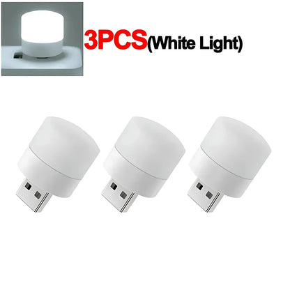 Mini USB Night Light – Warm White Eye Protection Reading Light, USB Plug LED Night Lamp for Computer & Mobile Power Charging (1/50pcs)