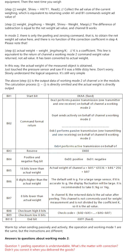 HX711 AD Module with 50Kg Body Load Cell Weighing Sensor and Measurement Tools