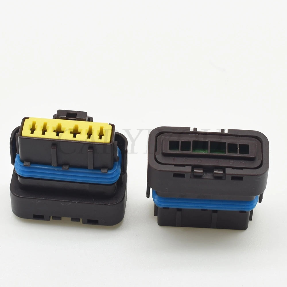 1.5 / 2.8 Series 6 Pin Waterproof Automotive Fuel Pump Connector 211PC069S0190 Auto Wire Socket
