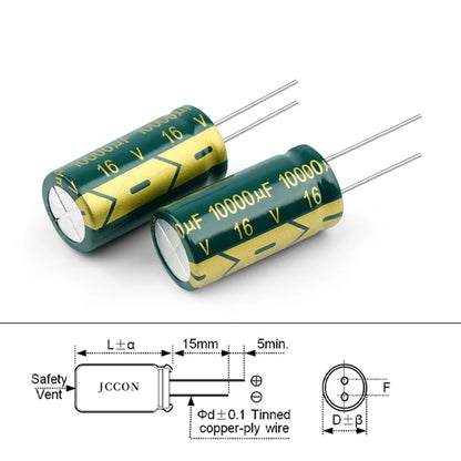 Aluminum Electrolytic Capacitor 6.3V-450V High Frequency Low ESR for Power Supply and DIY Circuits