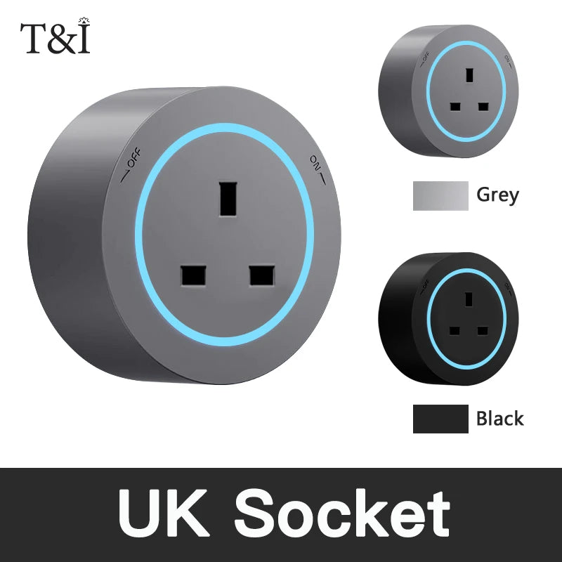 Power Track Socket Rail with USB Type-C Wall Mounted Modular Outlet Strip US/EU/UK Adapters 40-50cm