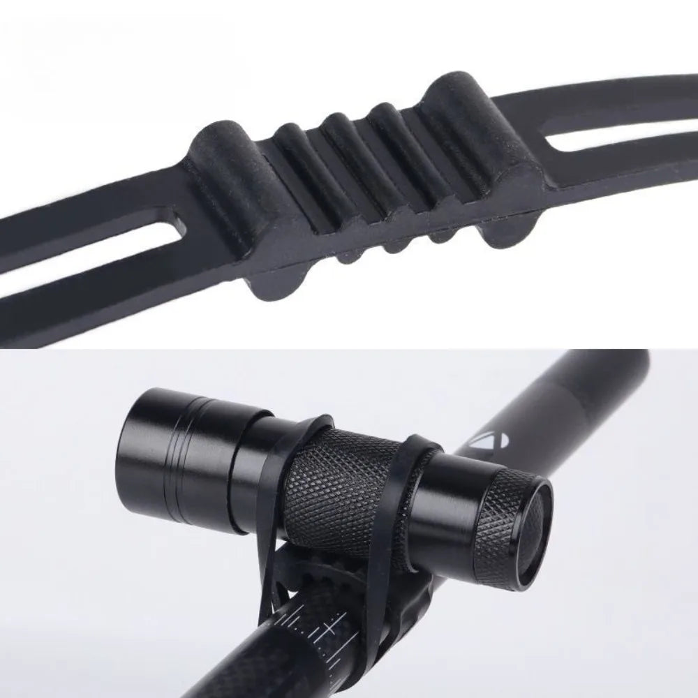 12/4pcs Bike Silicone Mount Bands Bicycle Light Rubber Straps Clip for Headlight Taillight Fixing Universal Bike Accessories