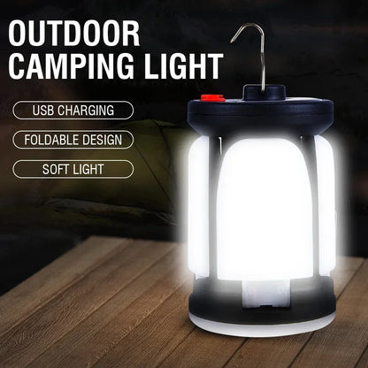 Solar Outdoor Light Camping Lights Charging Emergency Lighting Tent Light Ultra Long Battery Life Folding Hanging Camping Lights