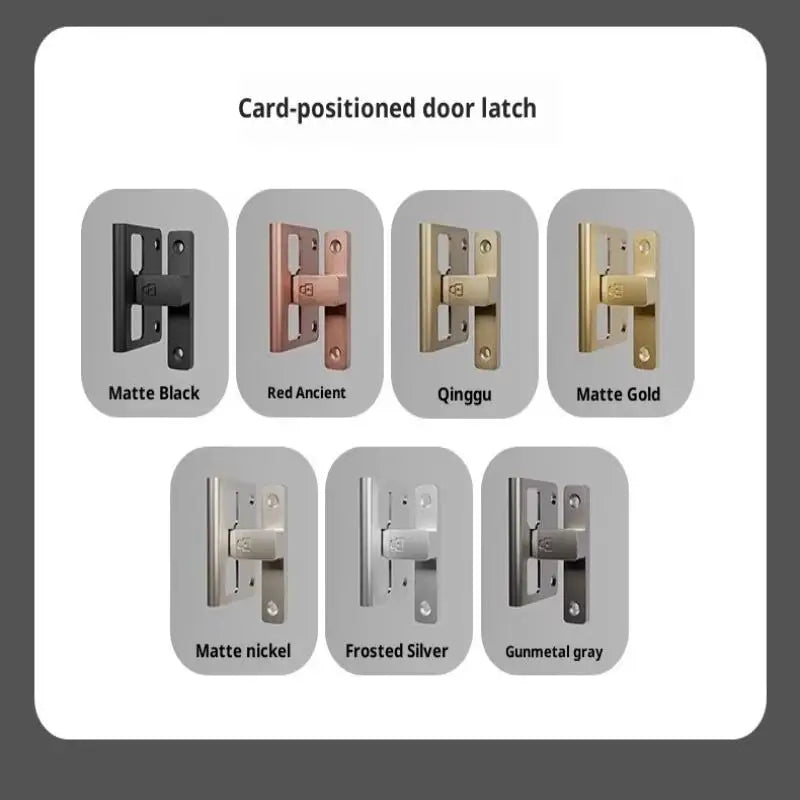 Latch Deadbolt Indoor Non-Punch Surface Mounted Door Lock Bathroom Sliding Door Buckle Snap Bolt Old-Fashioned Room Privacy Lock