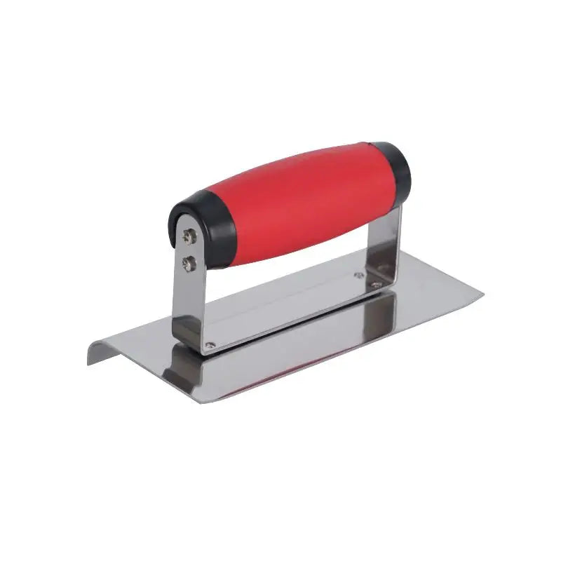 New 1Pcs Rubber Handle Plastering Trowel Concrete Trowel Drywall Tools Stainless Steel Corner Shaping Trowels Corner Tool