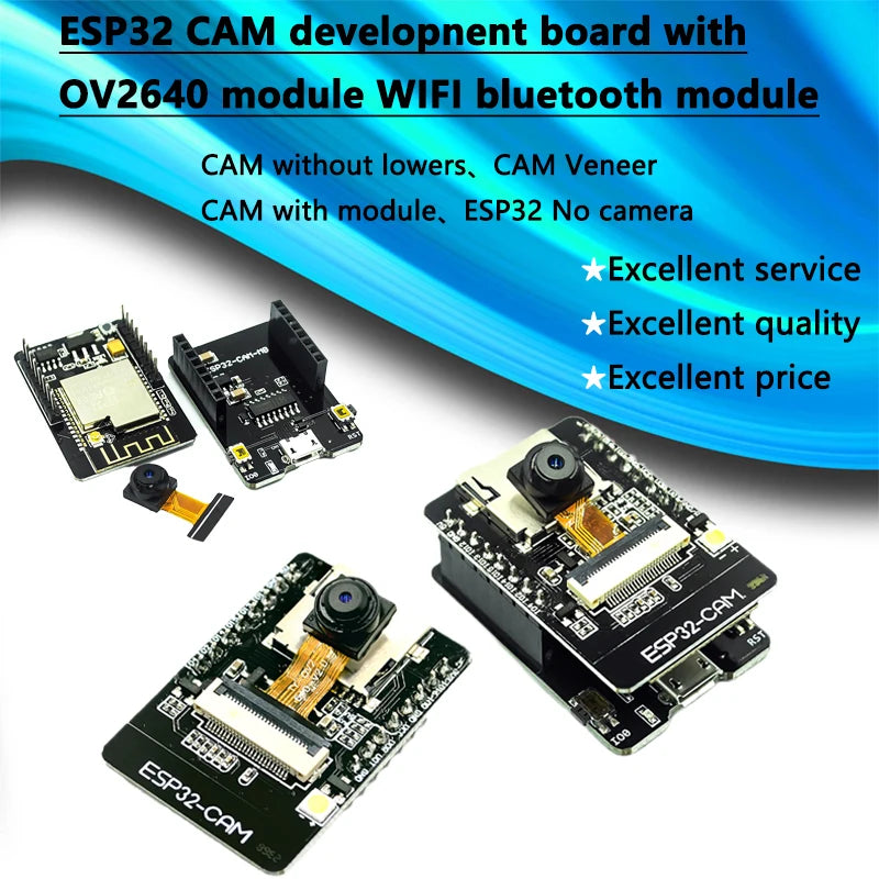 ESP32-CAM Development Board ESP-32S WiFi & Bluetooth Module with OV2640 Camera