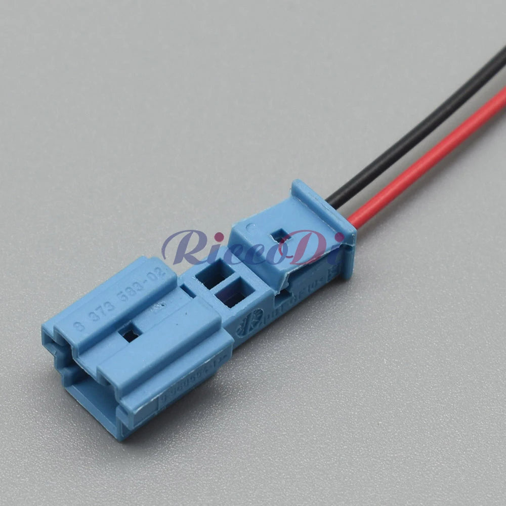 2 Pin Automotive Door Light Socket Audio Tweeter Connector Plug Compatible with B-14525-1 9-968554-1 9-968554-1A 8-1452577-1A