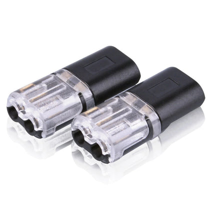 10 PCS 12V 2 Pin Cable Wire Connector Plug 300V 20A Black Waterproof Sealed For Electrical Car 22.1x9.7x6mm Electrical Equipment