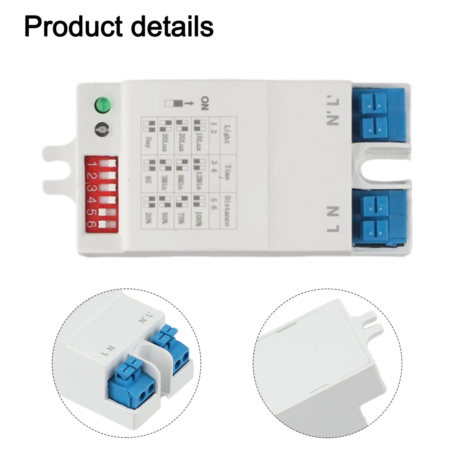 High Temperature Safety Sensor Induction Switch Microwave Sensor Switch Indoor Installation Low Power Consumption