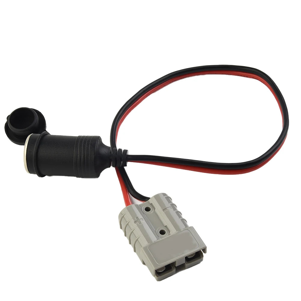 50 Amp For Anderson Plug To 16A Female Cigarette Socket Adaptor 300mm 12/24v 12AWG For Refrigerator Caravan Camping Trailer