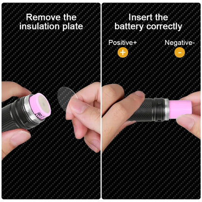 Outdoor LED Flashlight with Pen Clip Tactical Torch 6 Modes Torch Aluminum Alloys Waterproof Lantern Light for Home Camping Lamp