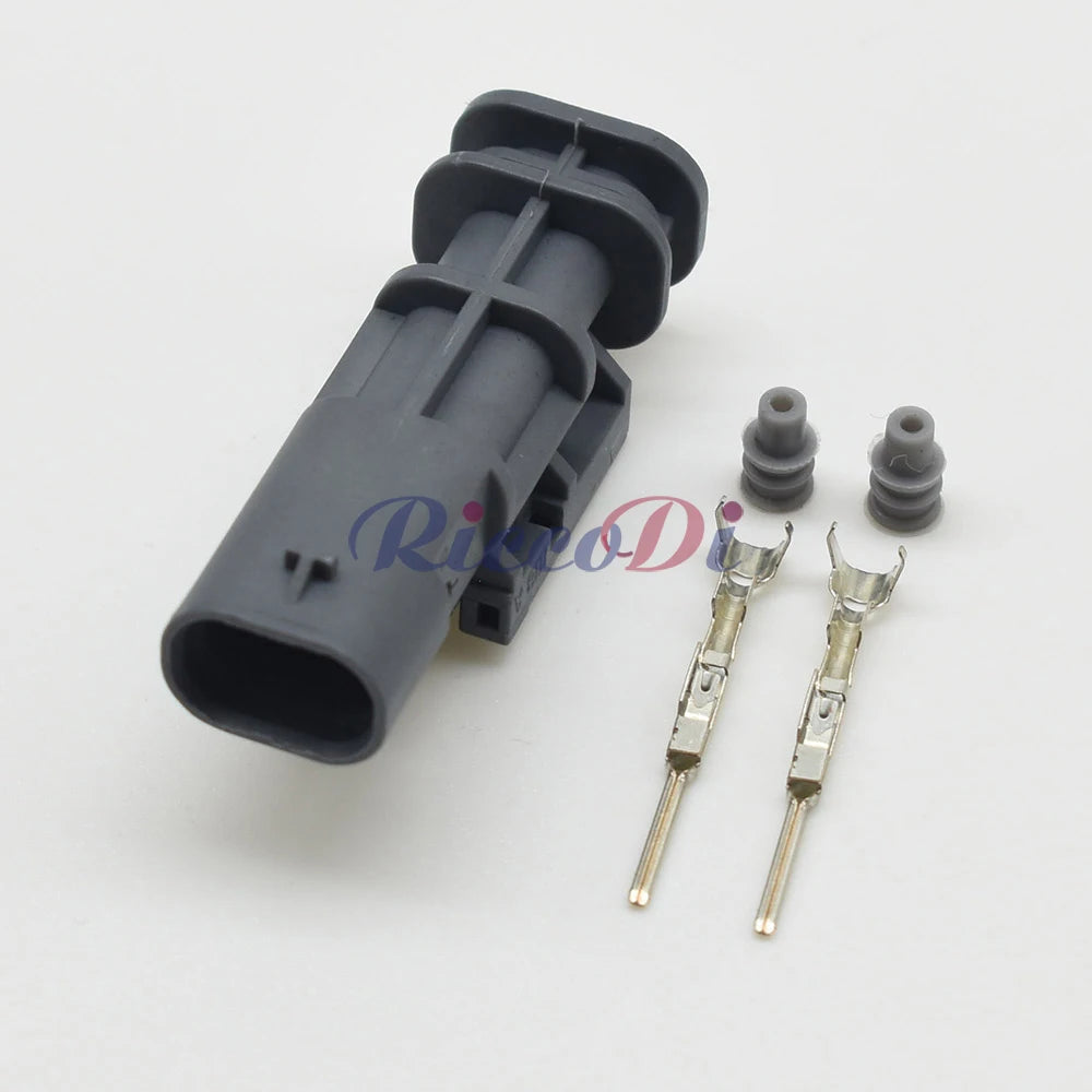 2 Pin 0.6mm Waterproof Connector 2-1718643-1 2112985 DJ7023WC-1.2 PA66 Male Female