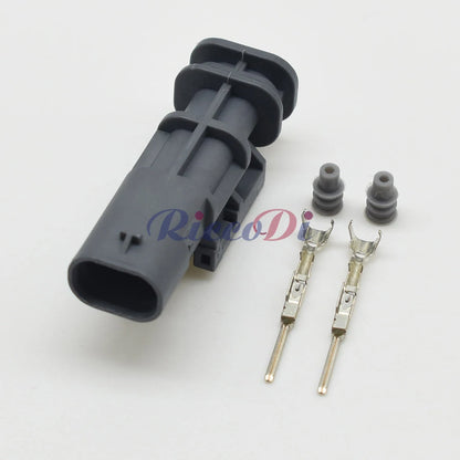 2 Pin 0.6mm Waterproof Connector 2-1718643-1 2112985 DJ7023WC-1.2 PA66 Male Female