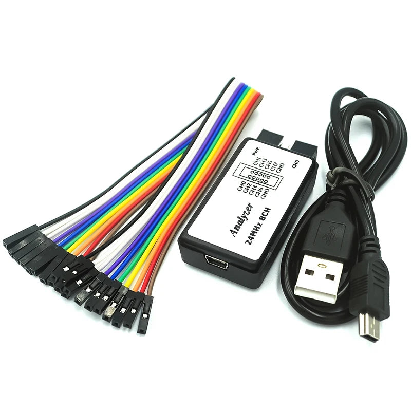 USB 24MHz 8-Channel Logic Analyzer for ARM and FPGA Debugging