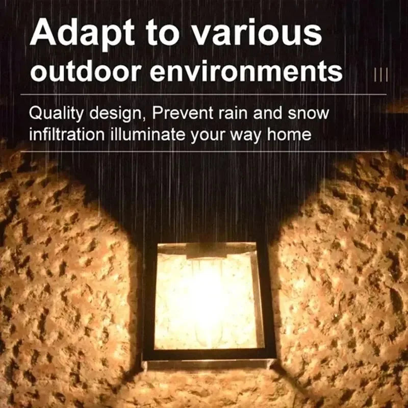 KDULIT Solar Wall Light Outdoor — Motion Sensor, Dusk-to-Dawn, IP55 Waterproof | 3.2V 3W Security Garden Lamp