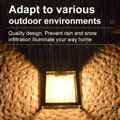 KDULIT Solar Wall Light Outdoor — Motion Sensor, Dusk-to-Dawn, IP55 Waterproof | 3.2V 3W Security Garden Lamp