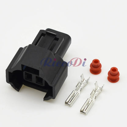Automotive 2-Pin Male Female Wire Harness Connector with Sealed Terminals
