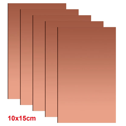 Single-Side Copper Clad PCB Board Kit 7x10, 10x15, 15x20, 20x30cm Universal DIY Laminate Circuit Board
