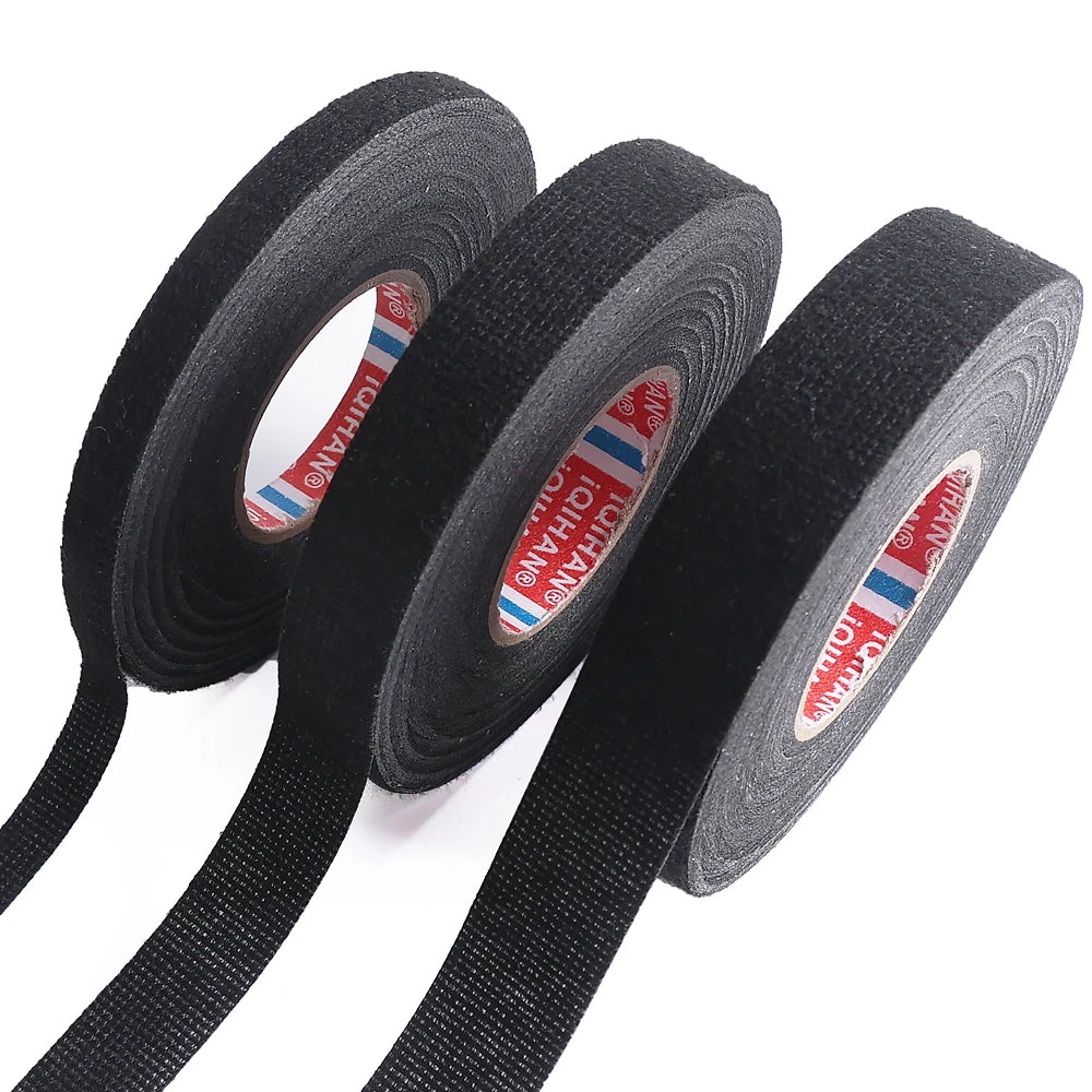 Electrical Insulating Tape Heat Resistant Harness Tape 8/15/19mm Car Wiring Loom Protection Waterproof Adhesive Tape