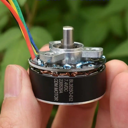 35mm BLDC Brushless Motor DC 7.4V 3200RPM | High Torque | 5–12V | PWM Driver Included | CW Rotation