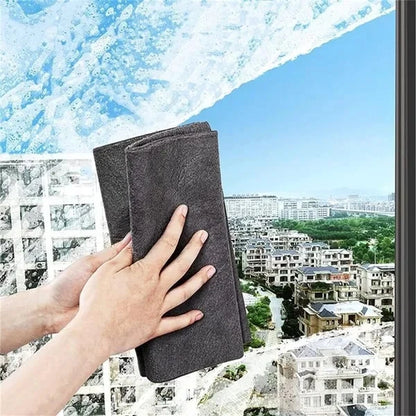 New Magic Cloth Thickened Cleaning Cloths No Trace Reusable Microfiber Car Window Glass Wiping Rags Towels Household Clean Tools